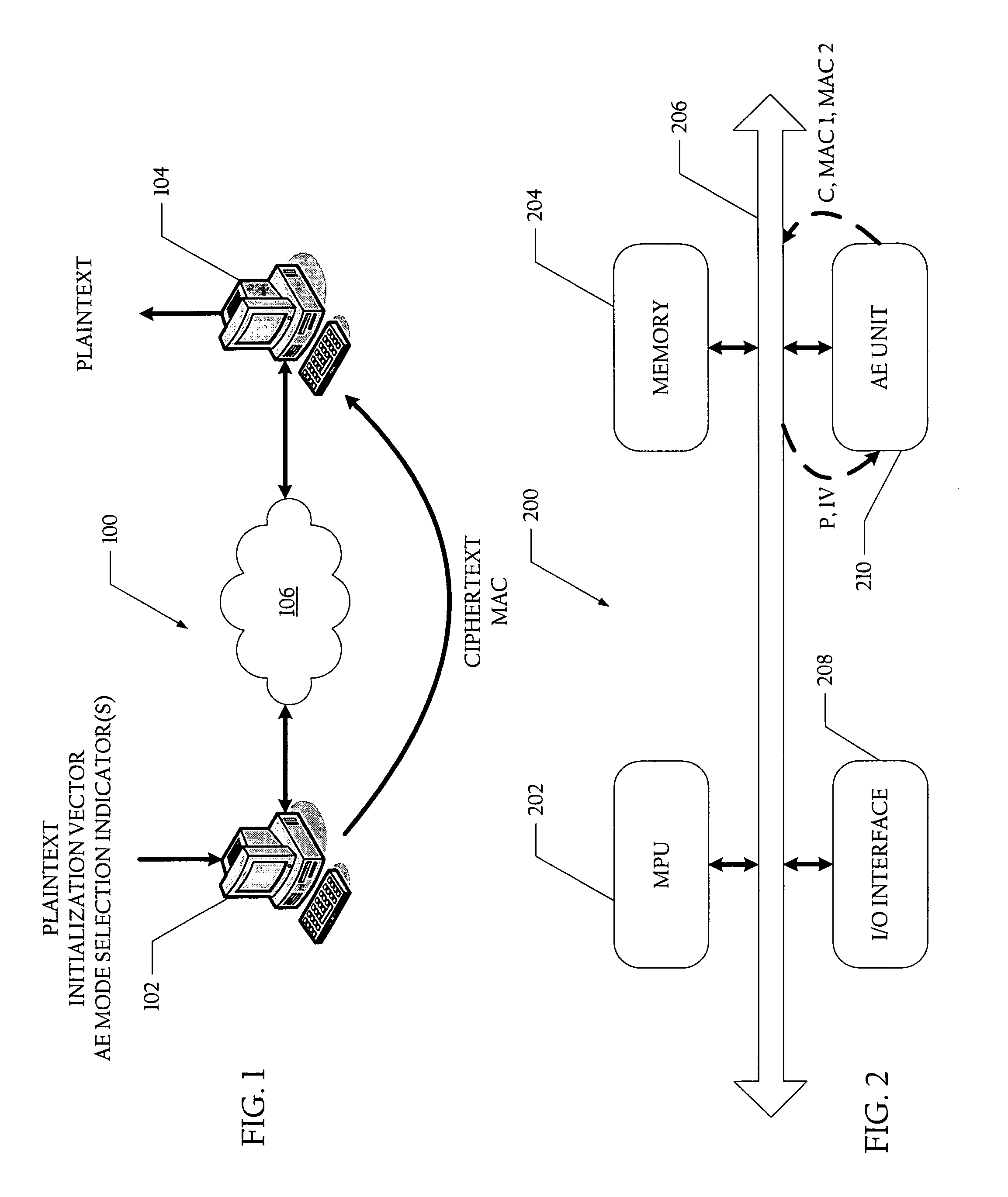 Method and system for generating ciphertext and message authentication codes utilizing shared hardware