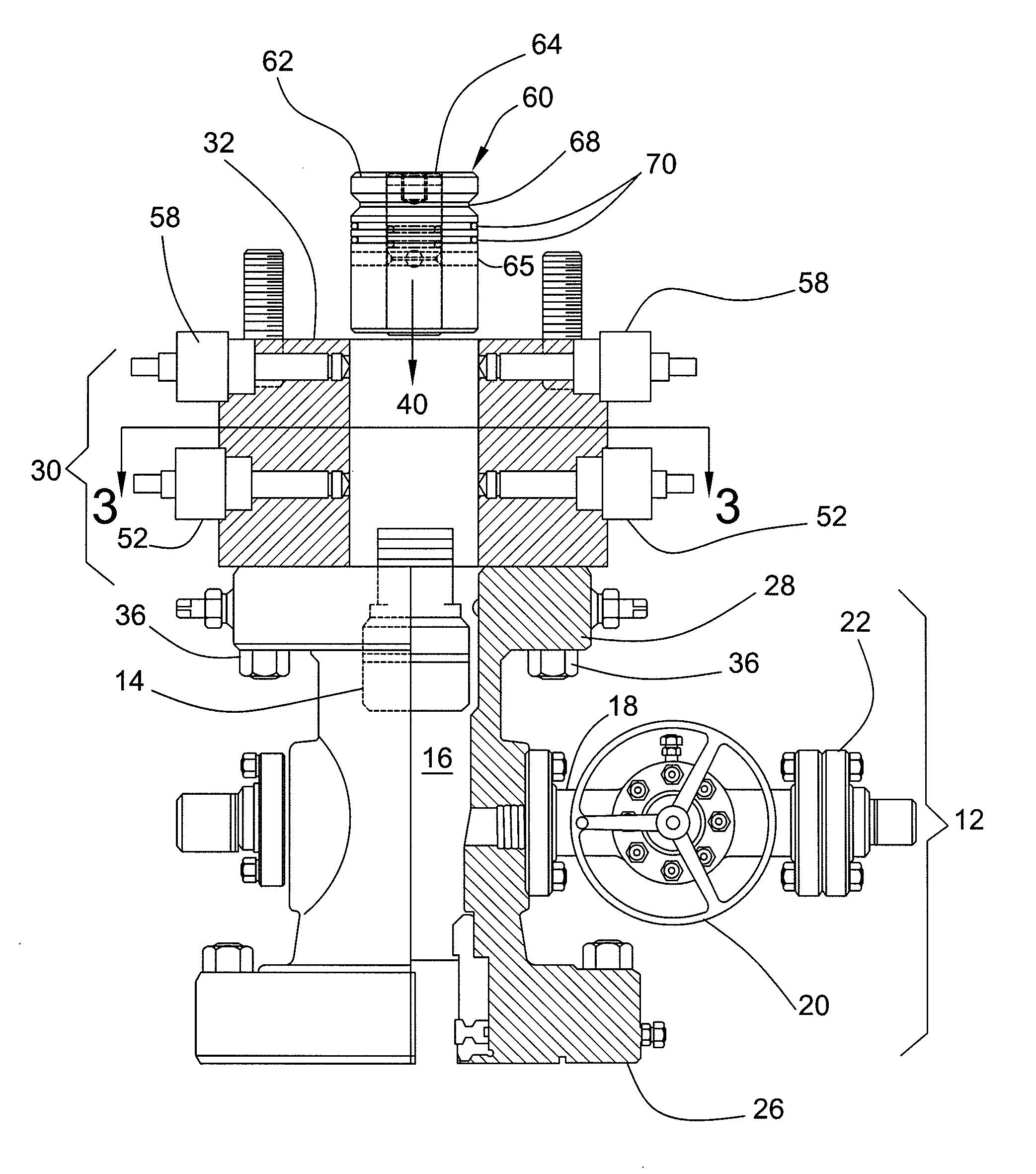 Sealing adapter for well tubing head