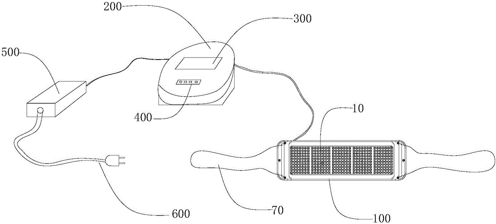 Optical treatment unit, slice cascading flexible shock type optical treatment probe and optical therapeutic instrument