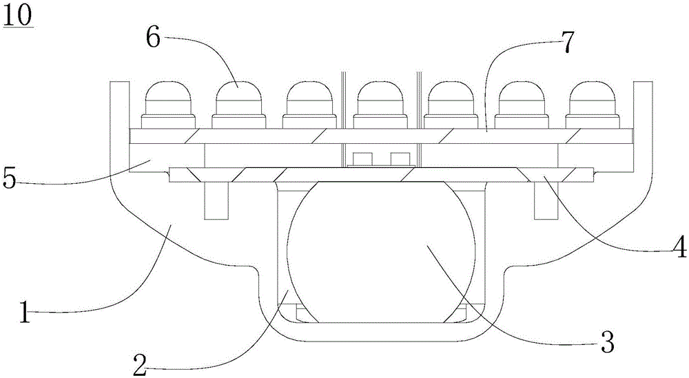 Optical treatment unit, slice cascading flexible shock type optical treatment probe and optical therapeutic instrument