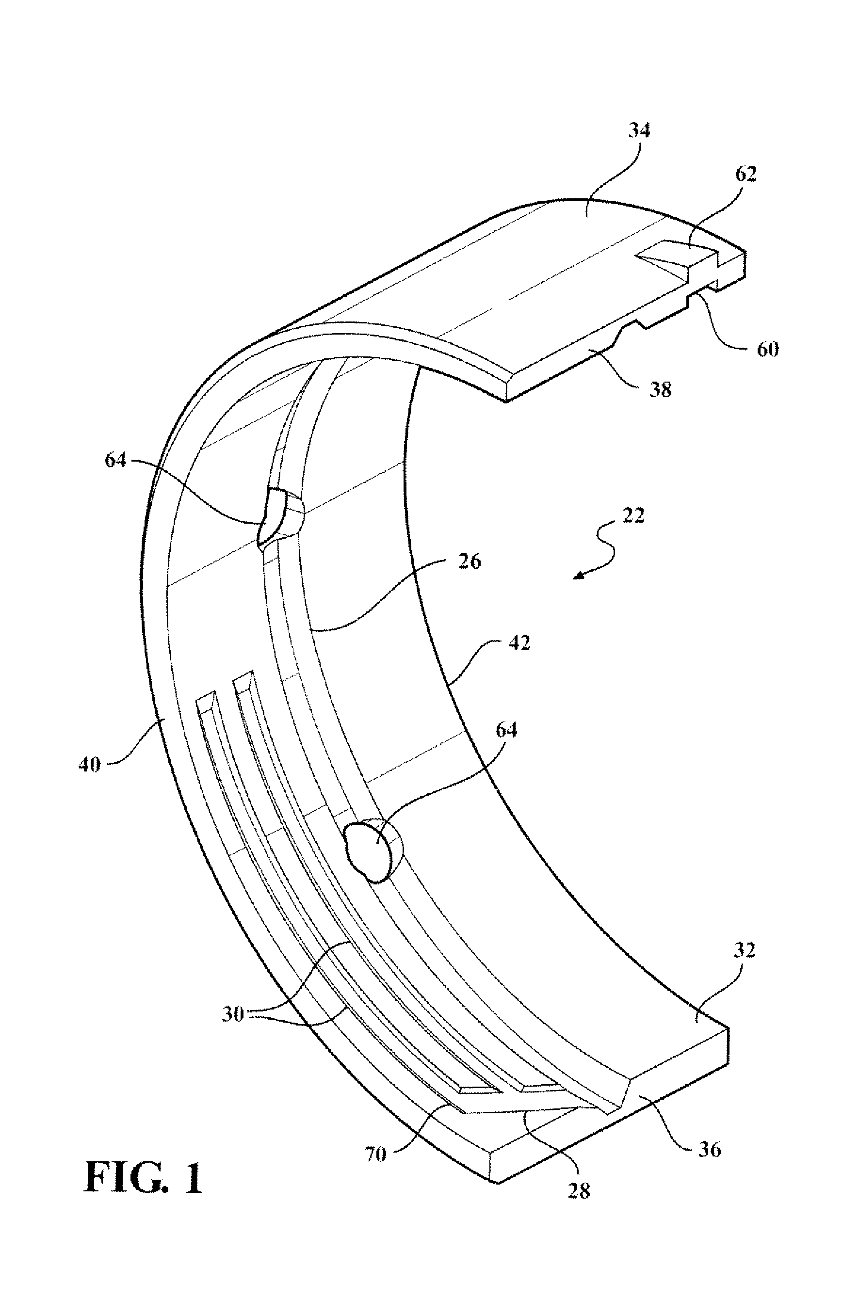 Main bearing for engine with high belt load