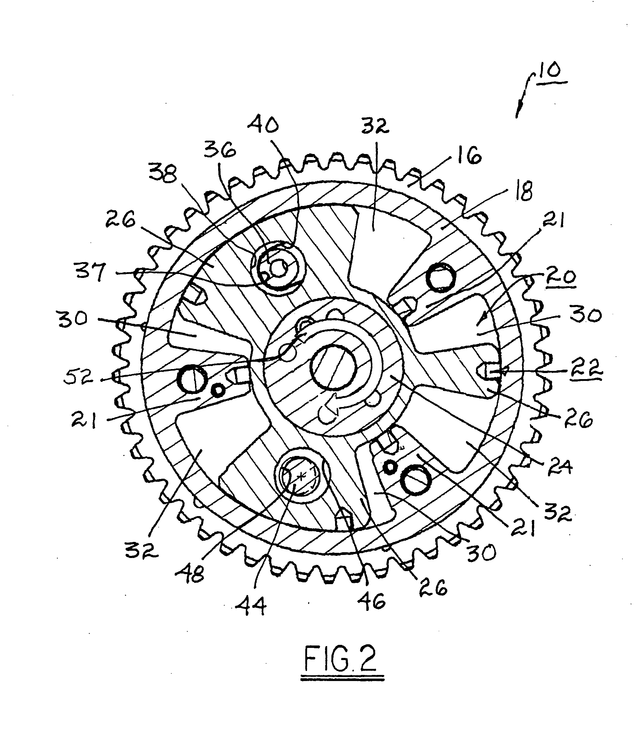 Vane-type cam phaser having staged locking pins to assist intermediate position locking