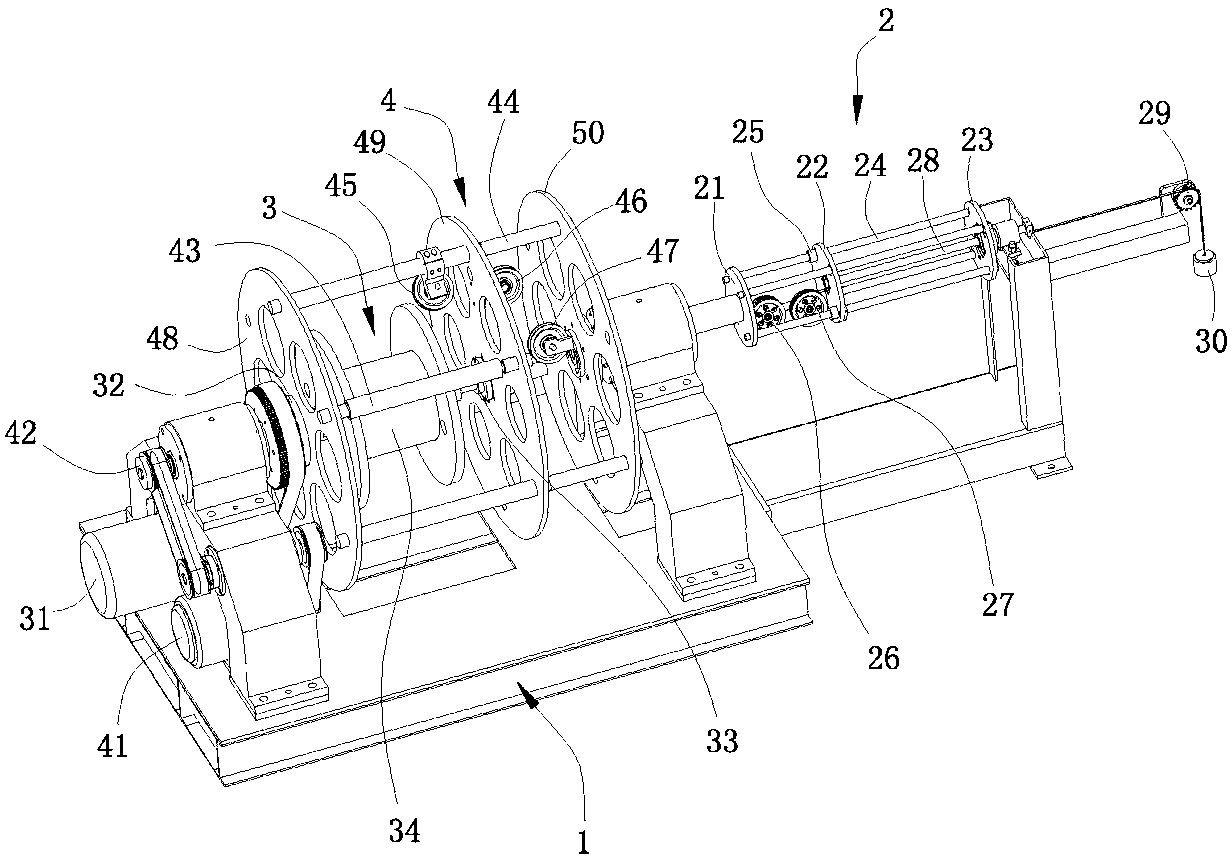 Active back-twist constant-force pay-off machine and production method thereof