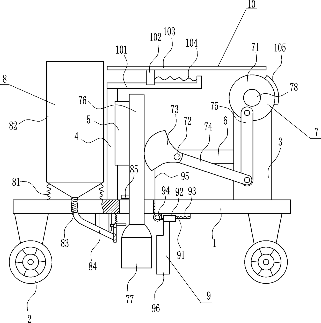 Sapling planting and sowing apparatus for gardens