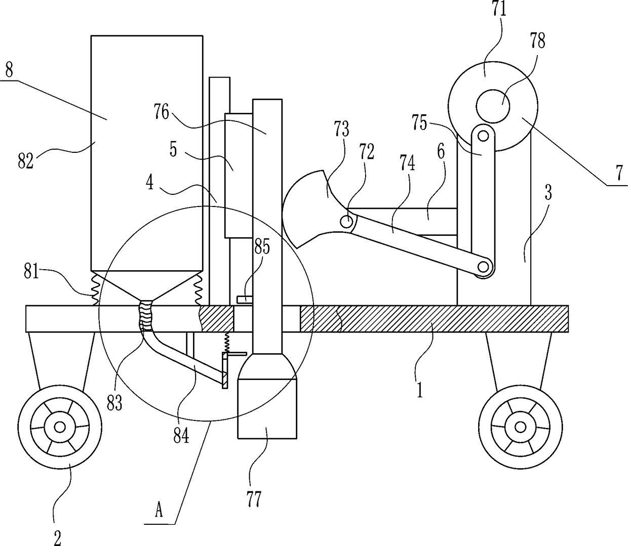 Sapling planting and sowing apparatus for gardens