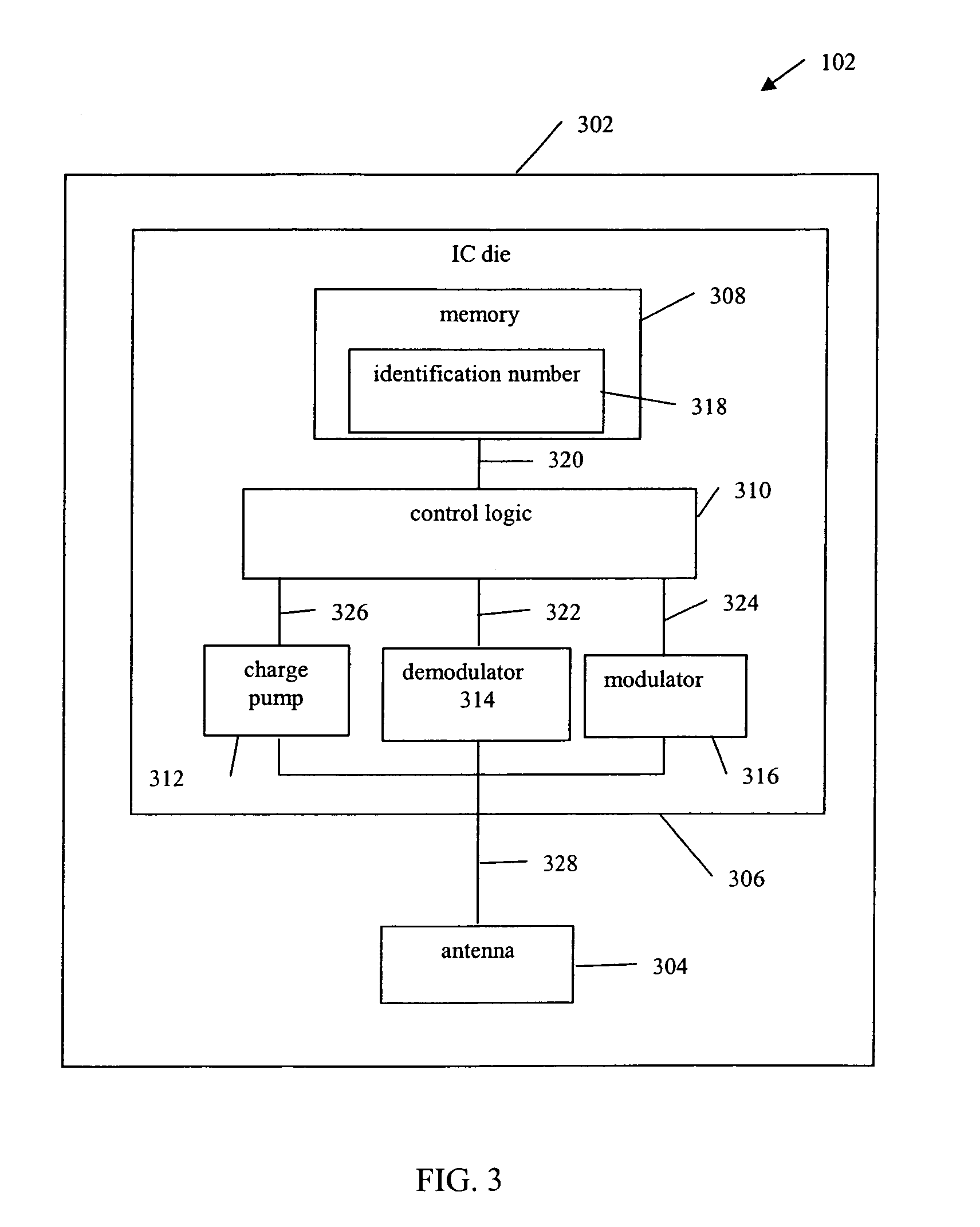 Single frequency low power RFID device