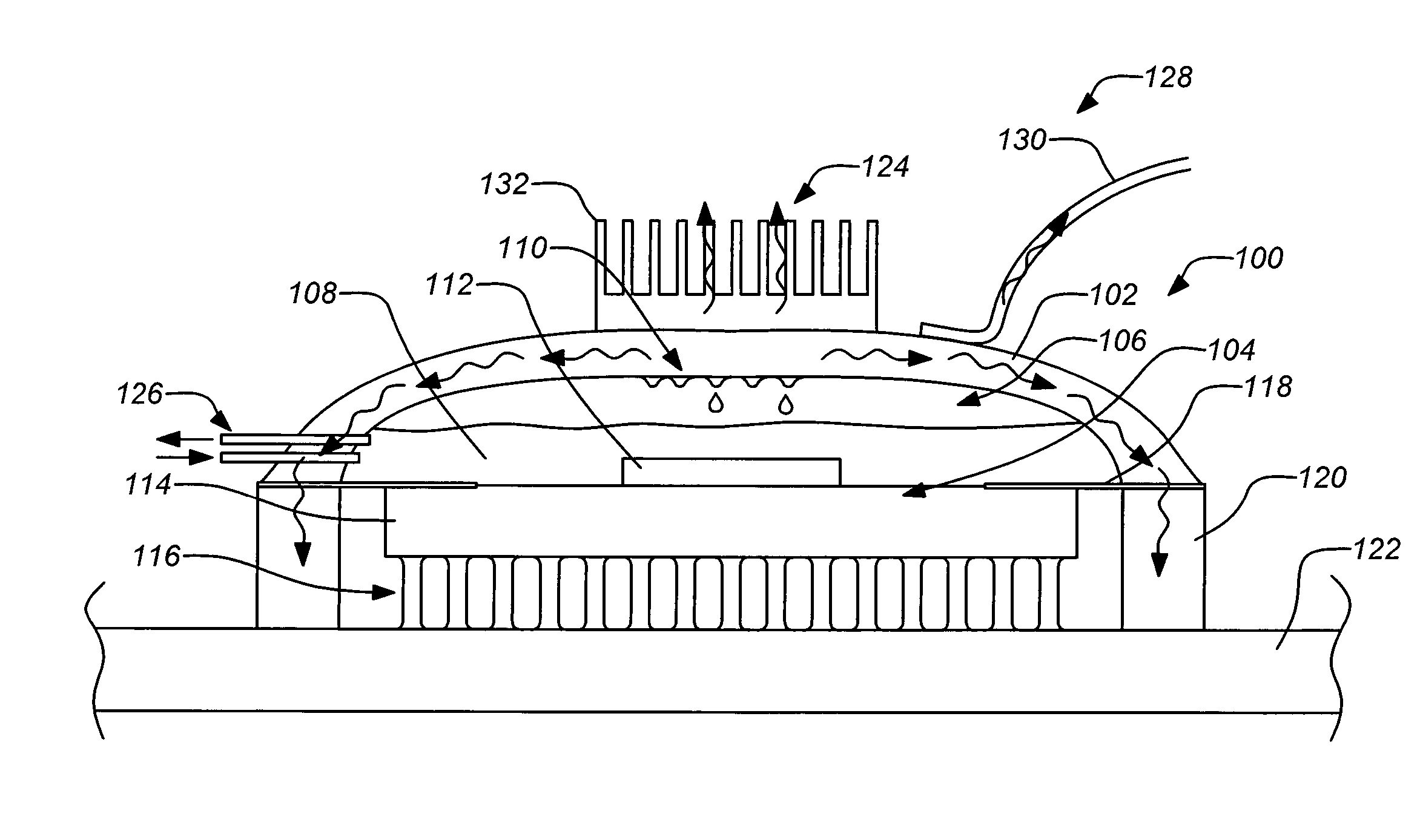 Encapsulated multi-phase electronics heat sink