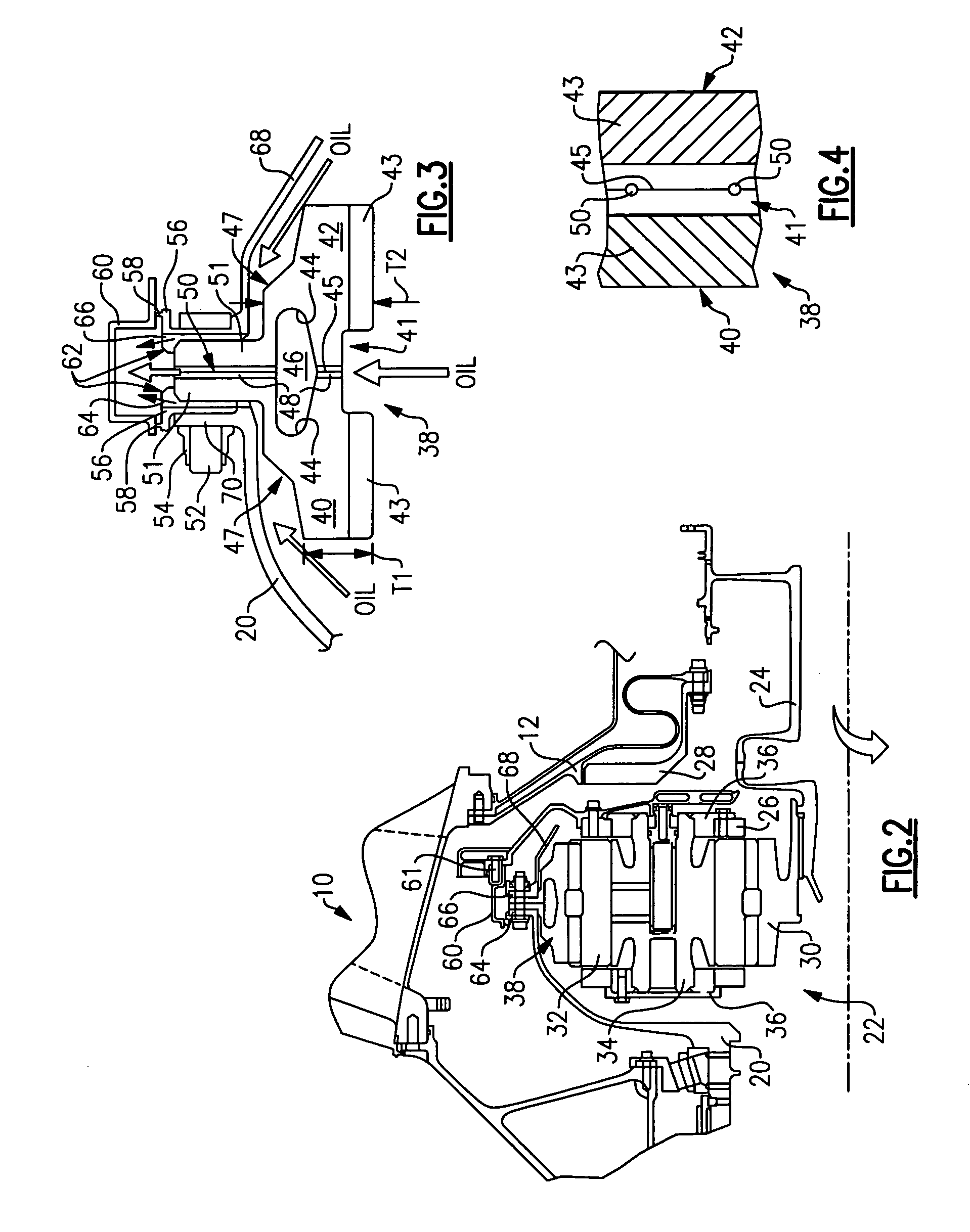 Ring gear mounting arrangement with oil scavenge scheme