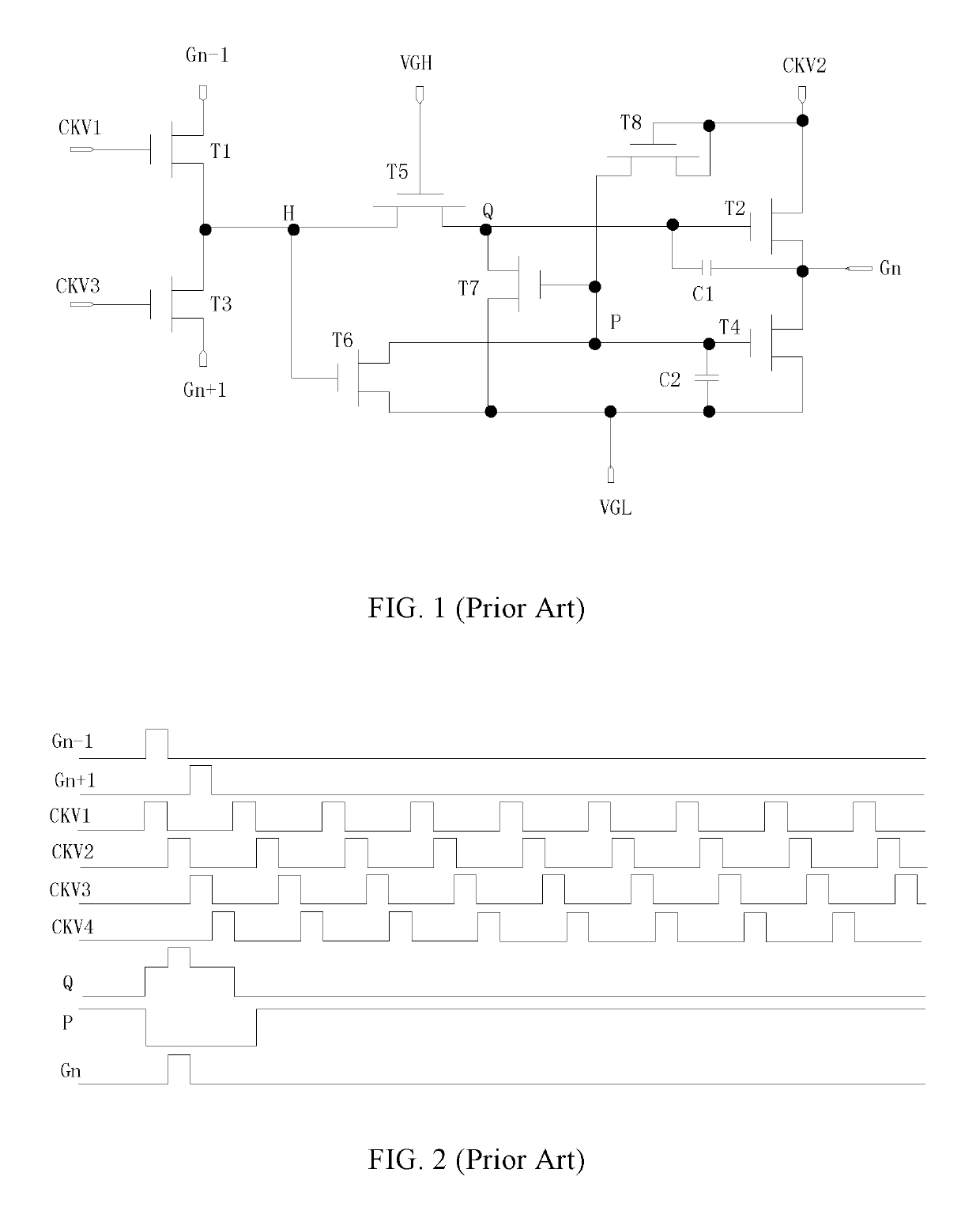 Scanning drive circuit and flat display device