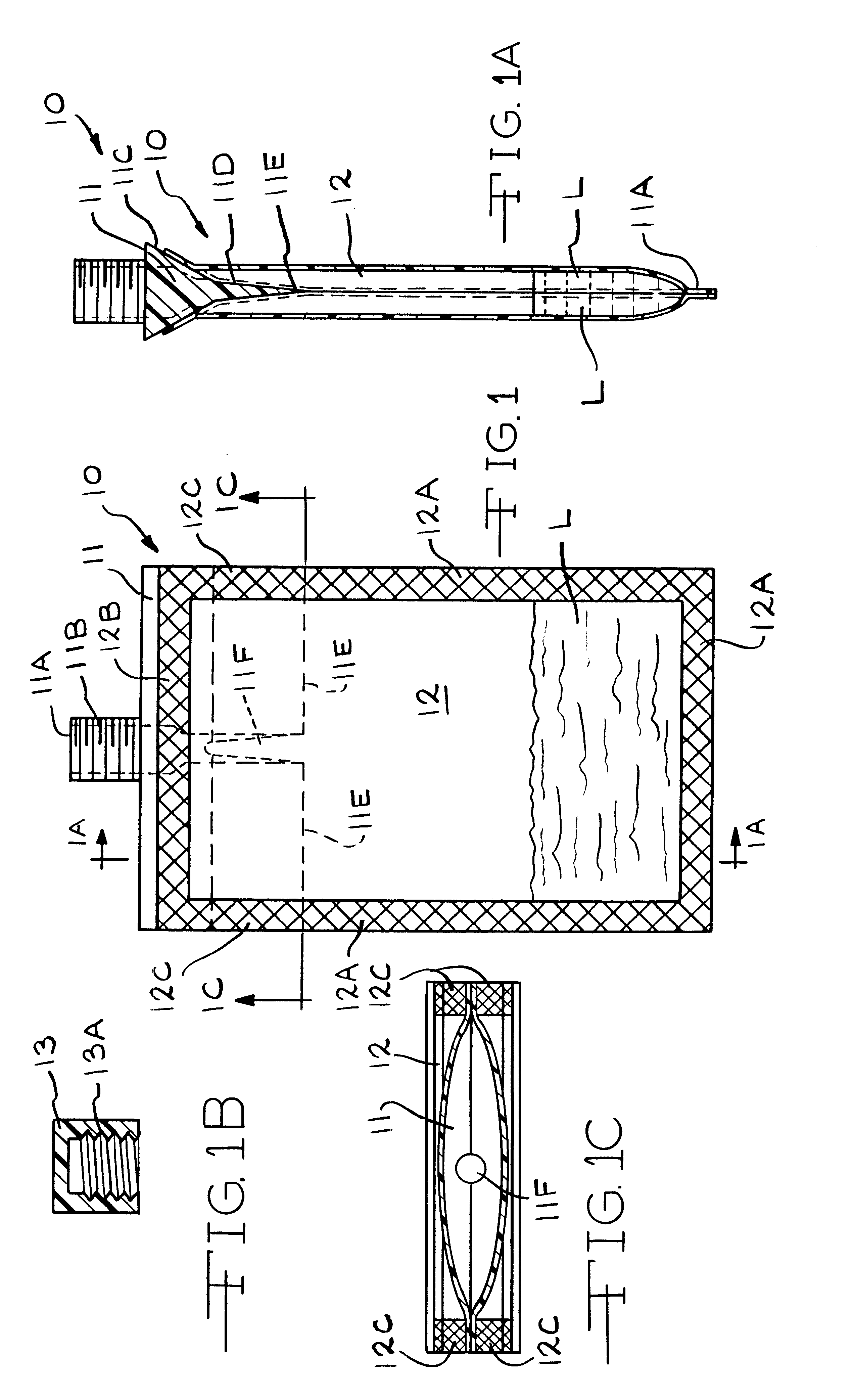 Containers with flexible pouch and closure member