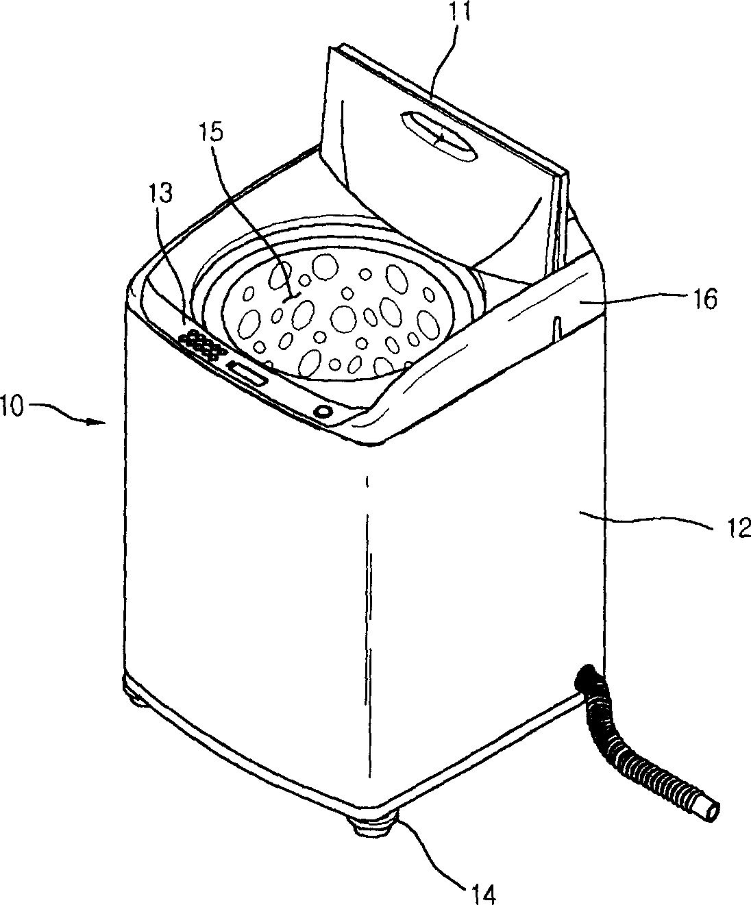 Washing machine lid structure and method for fabricating the same