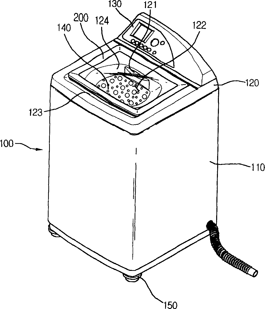 Washing machine lid structure and method for fabricating the same