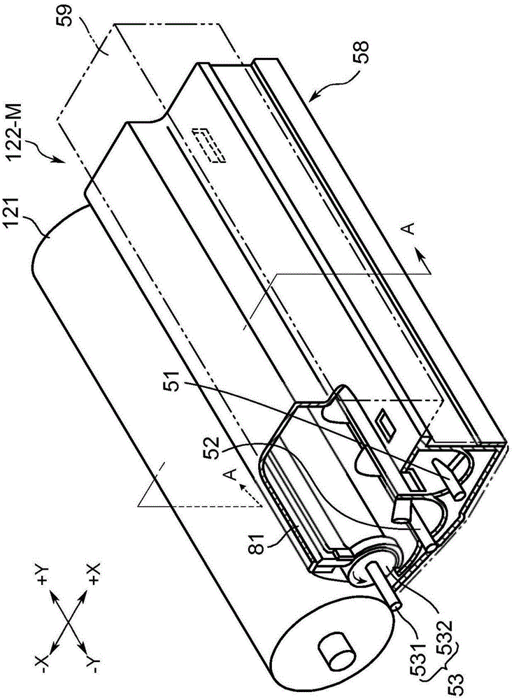 Developing device, image forming apparatus and toner concentration detecting method