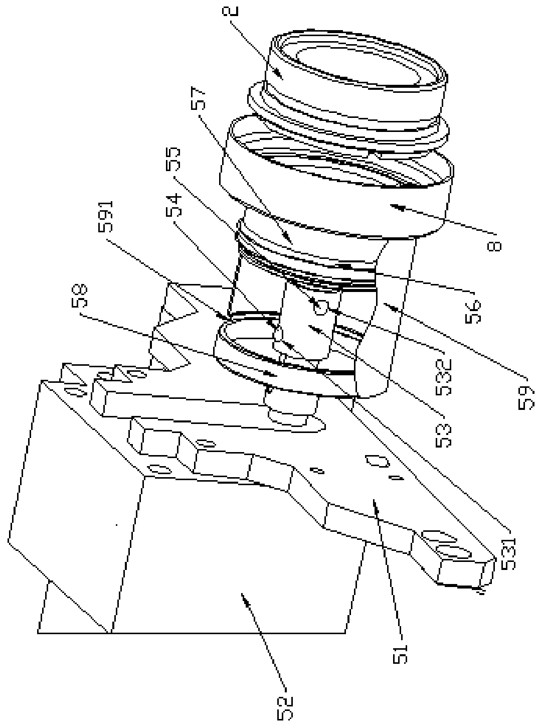 Adjustable-core bidirectional mounting and spinning device