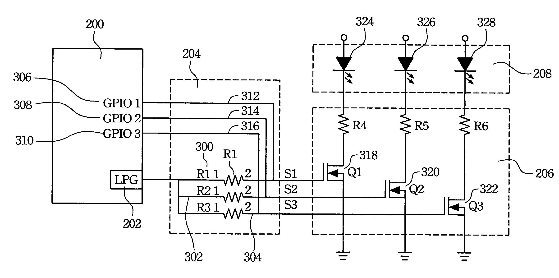 Flashing light control apparatus and method thereof