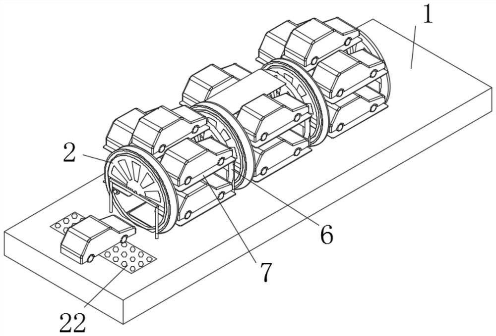 New energy automobile station type efficient and reliable charging and battery replacing integrated system