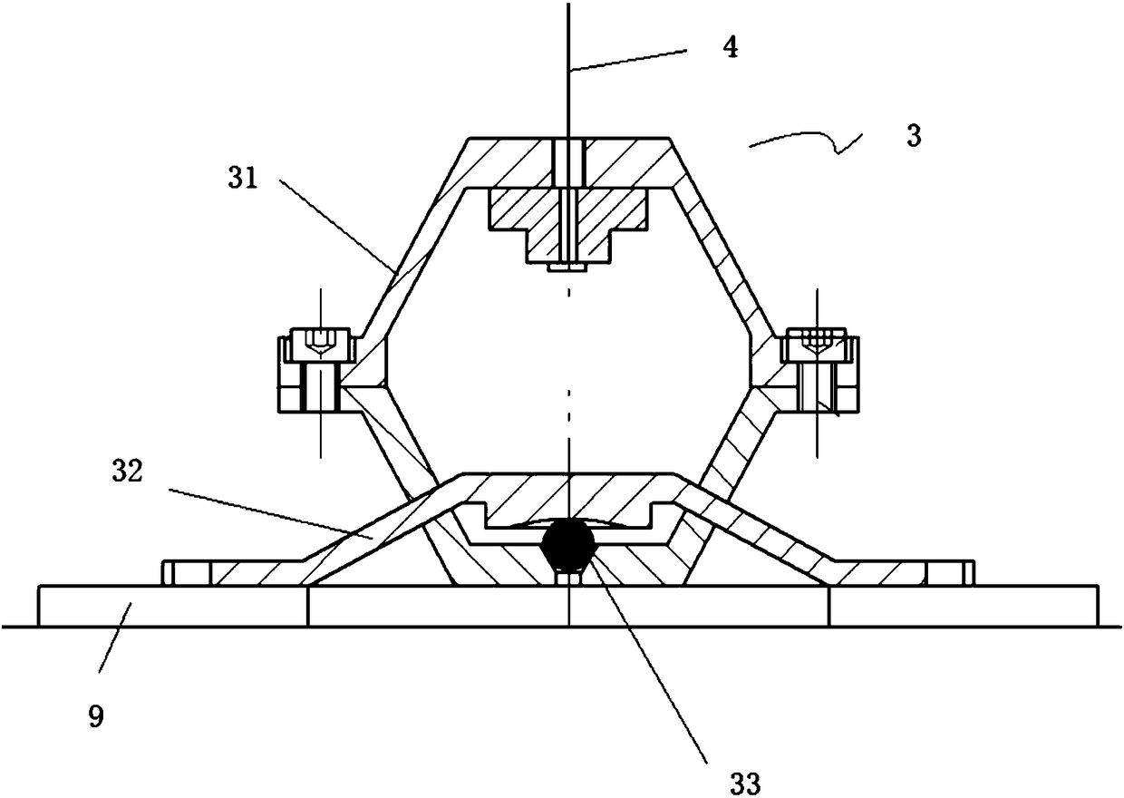 Single-degree-of-freedom self-adaptive balance assembling mechanism