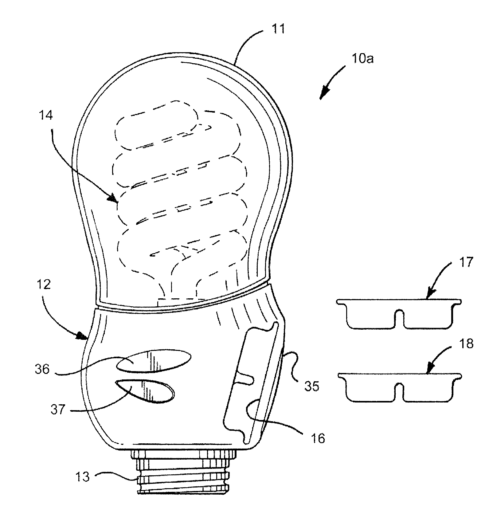 Combination light device with insect control ingredient emission