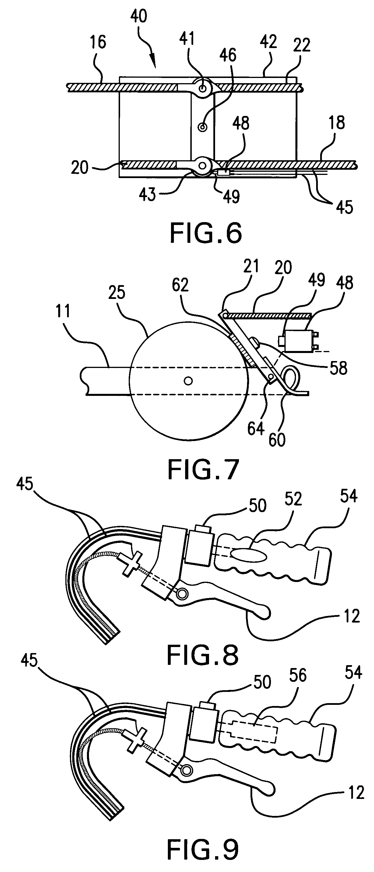 Projection and actuation device for a walking stabilizer