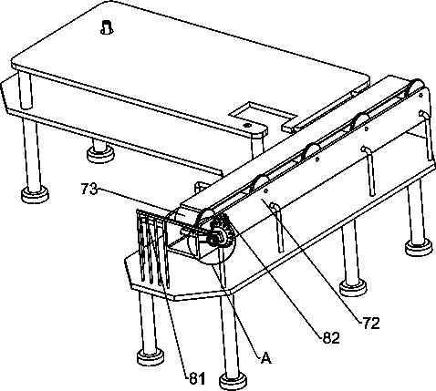 Honeycomb activated carbon scraping device for sewage treatment