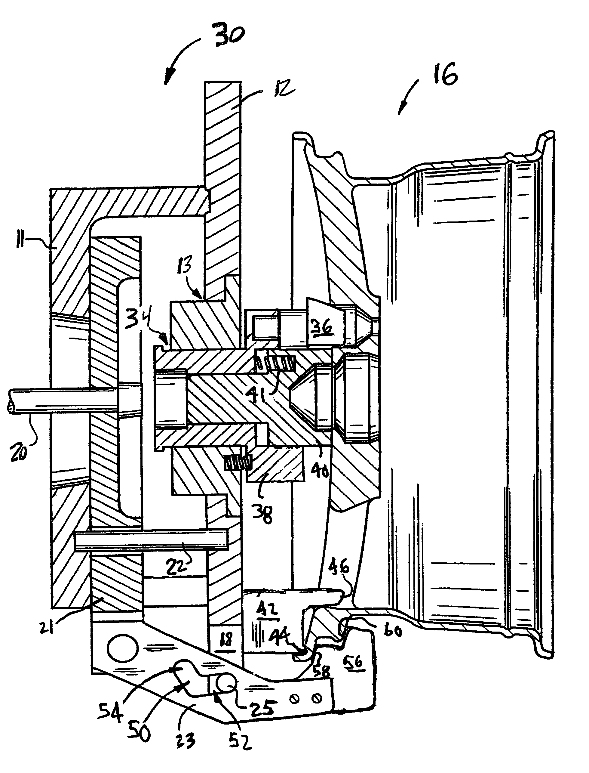 Lathe chuck with stepped jaws