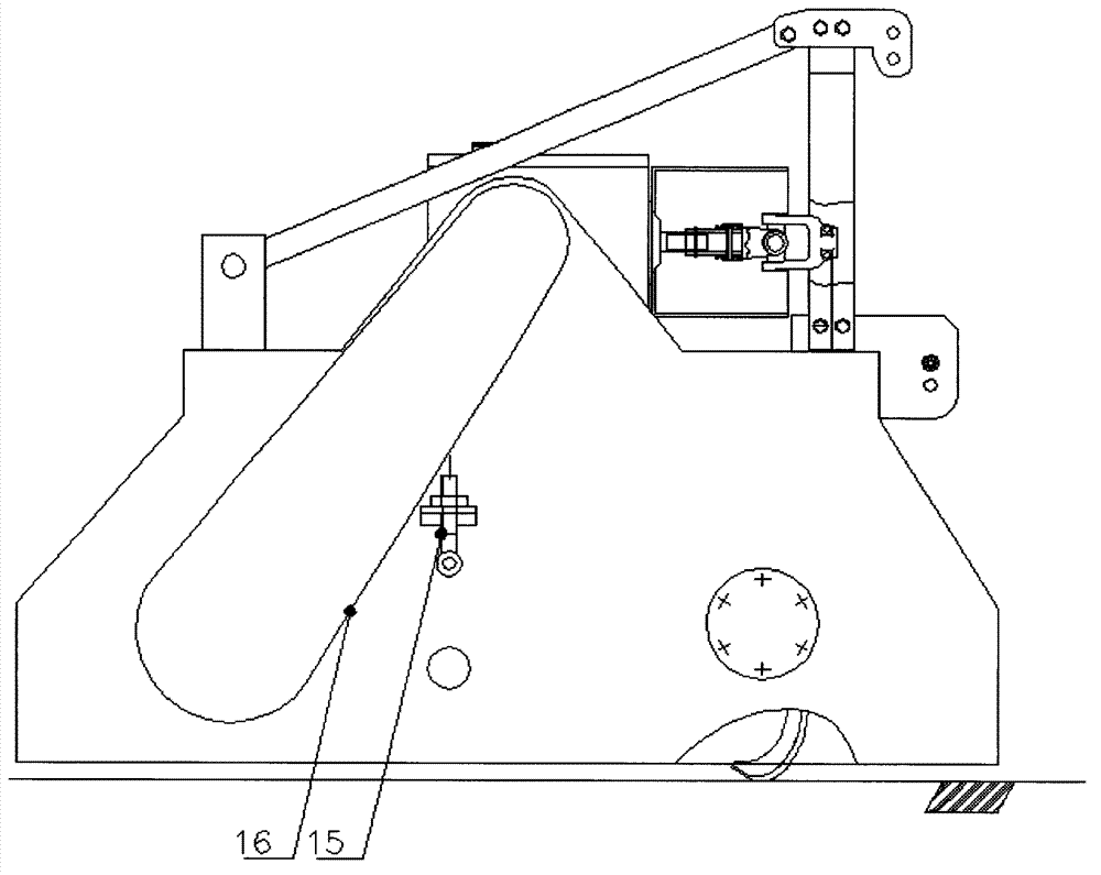 A machine for chopping and returning rice and wheat straw