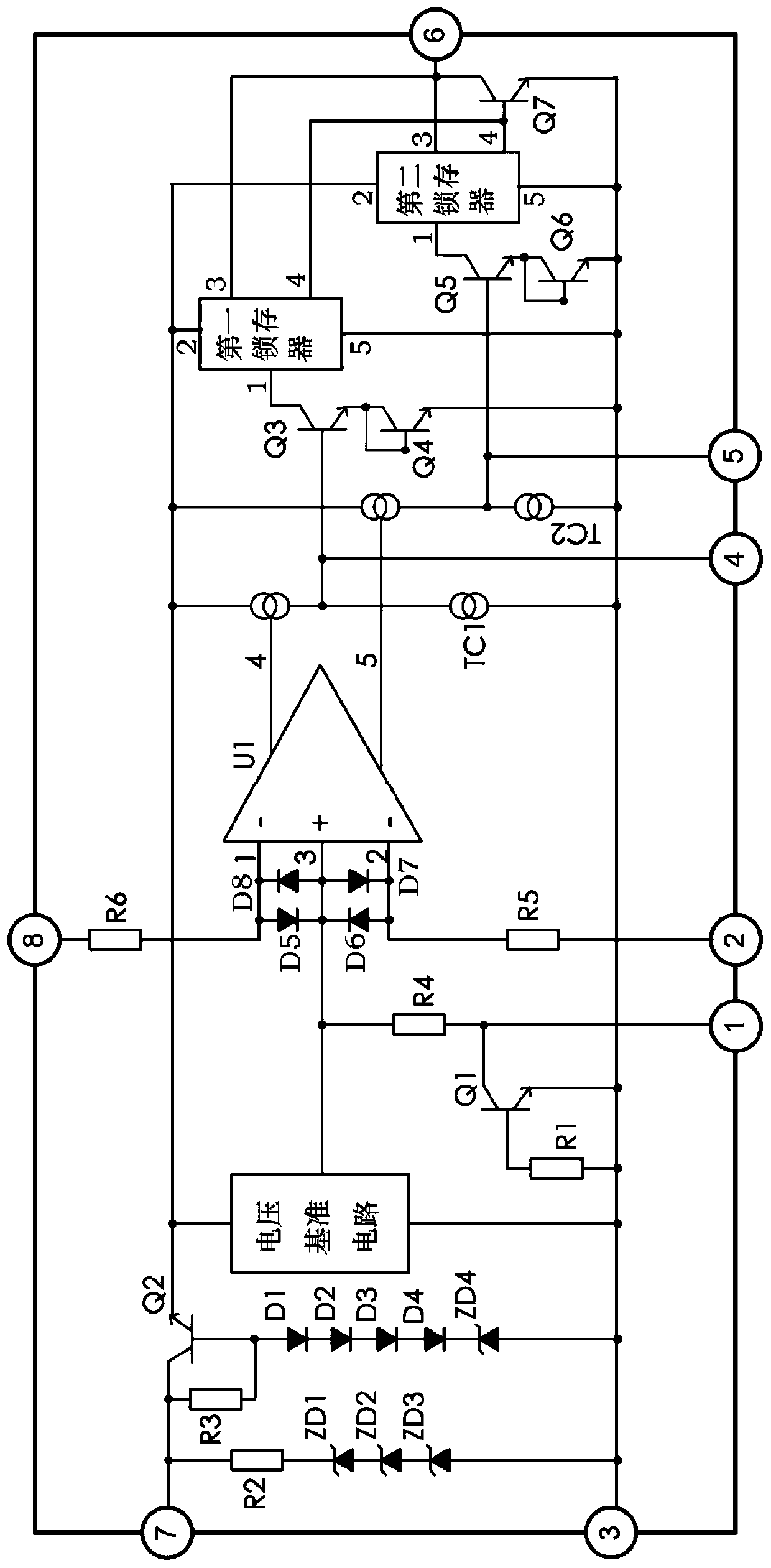 Dual-input electric leakage protector chip