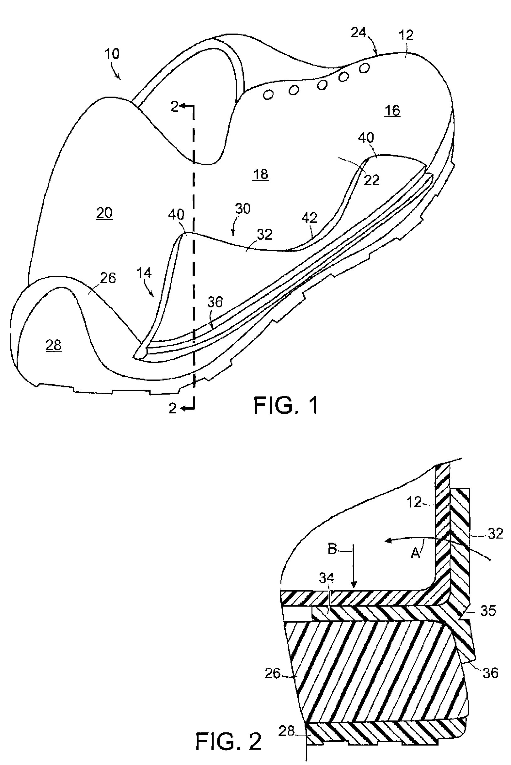 Footwear with support plate assembly