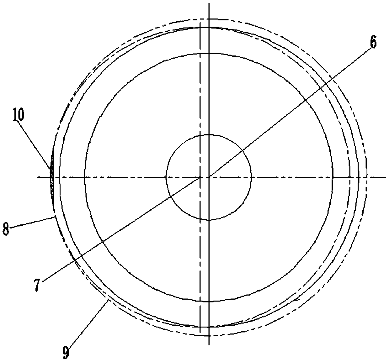 Cup-shaped grinding wheel fast grinding structure