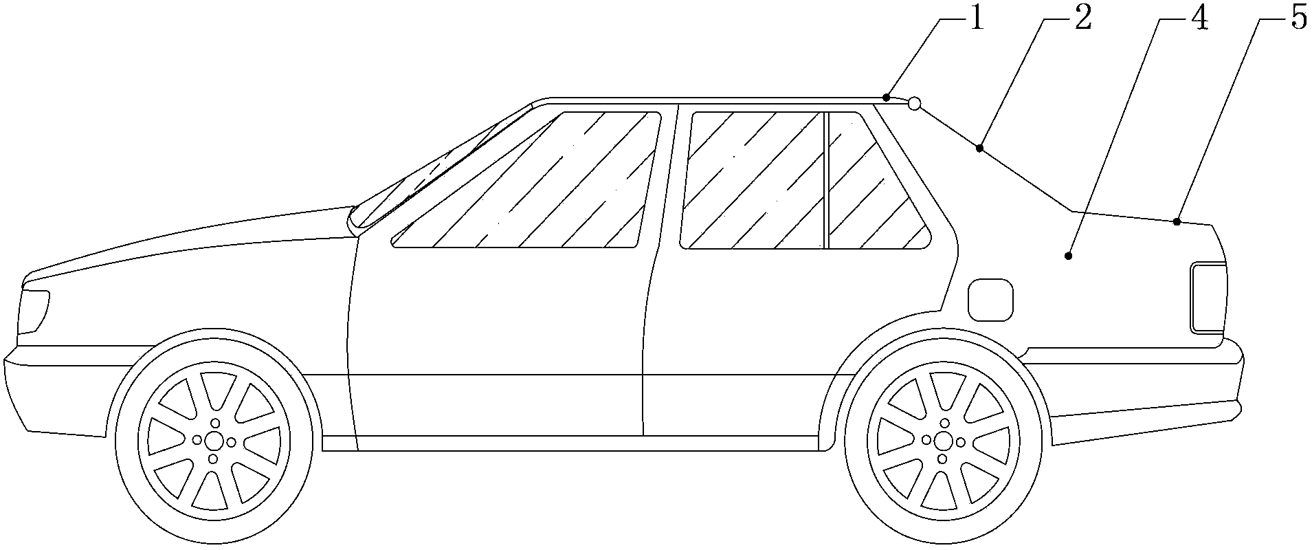 Four-lock-type three-compartment two-compartment conversion car