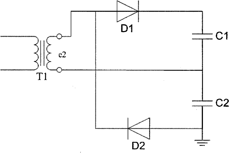 Dual-bulb tube high-voltage oil tank