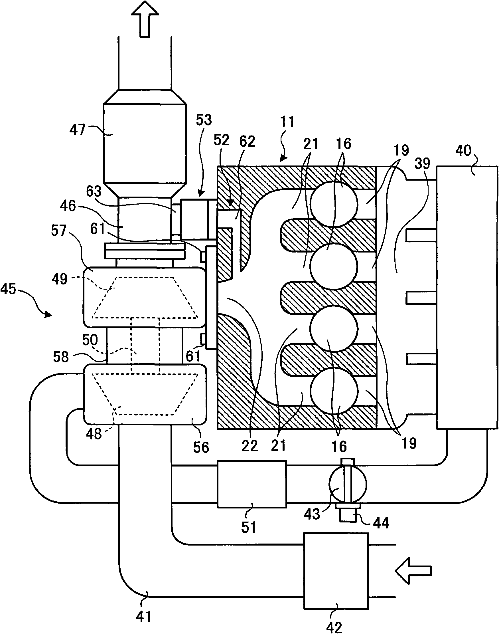 Cylinder head for internal combustion engine