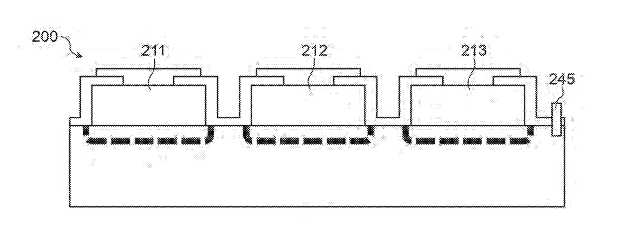 Photodiode type structure, component and method for manufacturing such a structure