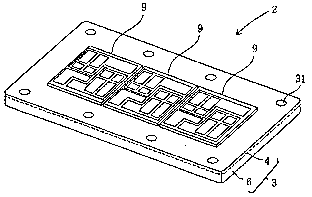 Power semiconductor module, and power semiconductor device having the module mounted therein