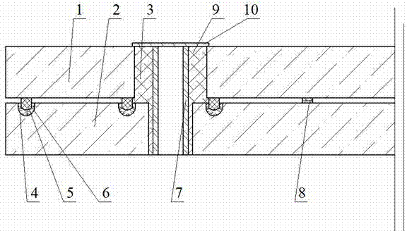 Glass-welded plain vacuum glass provided with edges sealed by sealing grooves and provided with mounting hole(s)