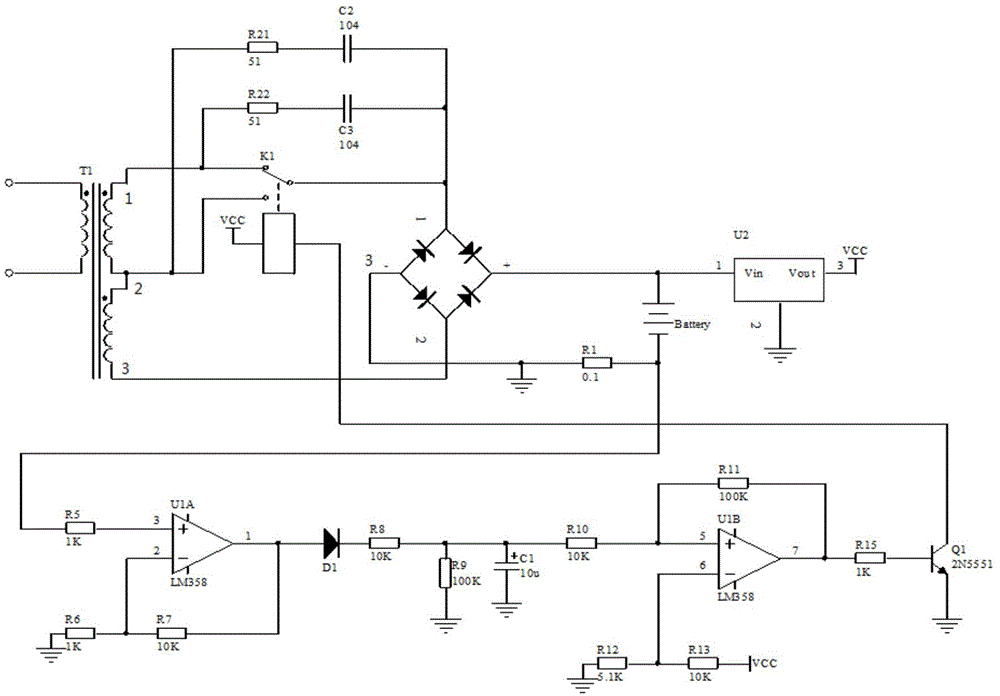 Inductive power-obtaining device of high-voltage line robot and working method of inductive power-obtaining device