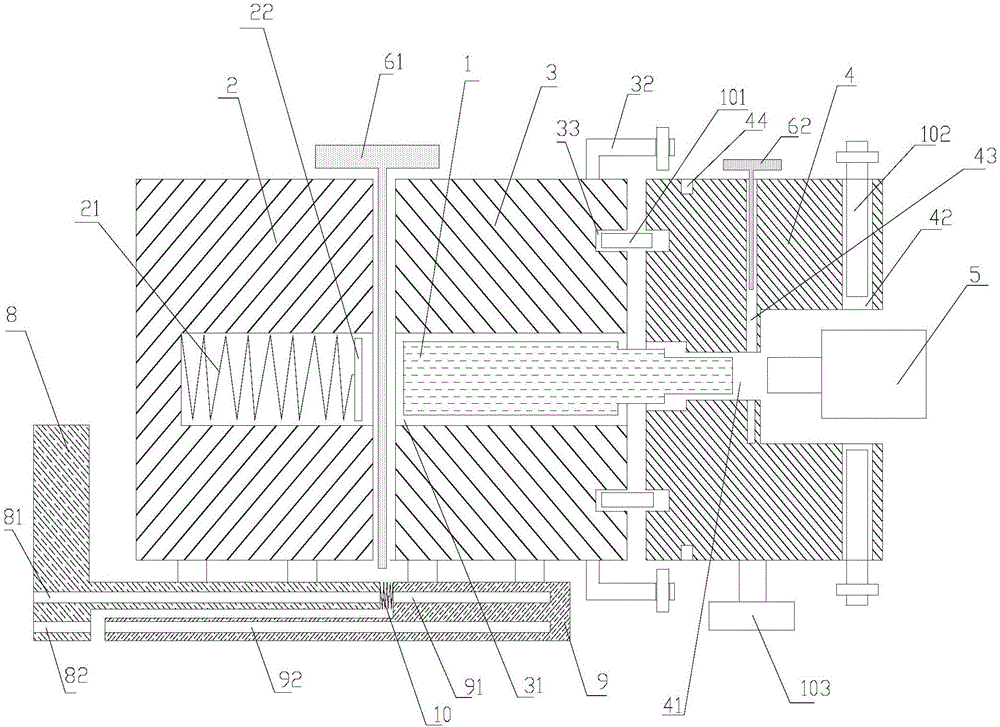 Quick withdrawing mold