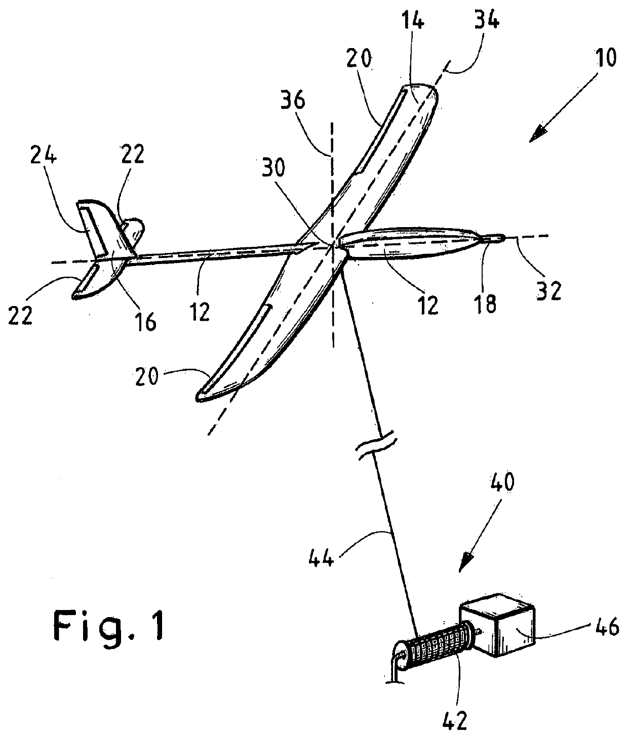 System and method for airborne wind energy production