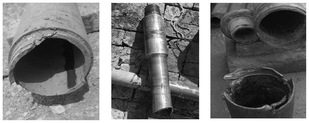 Device and method for detecting underground accidents in geological drilling process