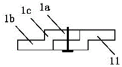 Damping structure of up-down cross tunnel and construction method thereof