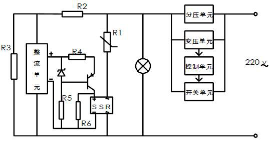 A separate power-taking mechanism of an intelligent switch, its connecting device, adapter part and lamp