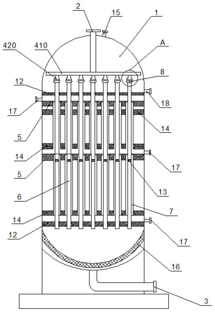 Efficient continuous falling film melt crystallizer