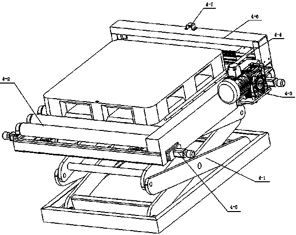 Full-automatic unpacking and feeding machine for bagging raw materials into stacking bags