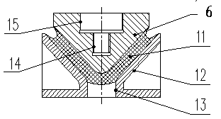 Cone shock absorber with adjustable stiffness and installation regulating method thereof