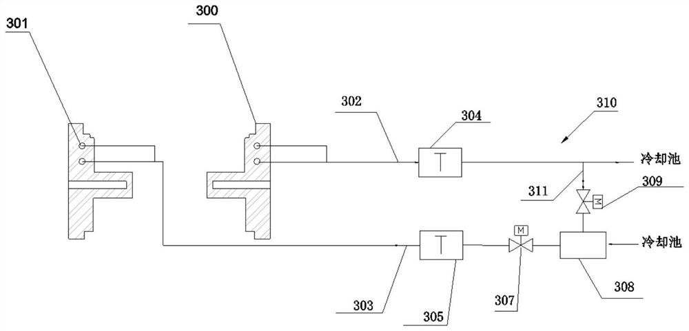 A mold rapid cooling system and method for aluminum-based piston casting