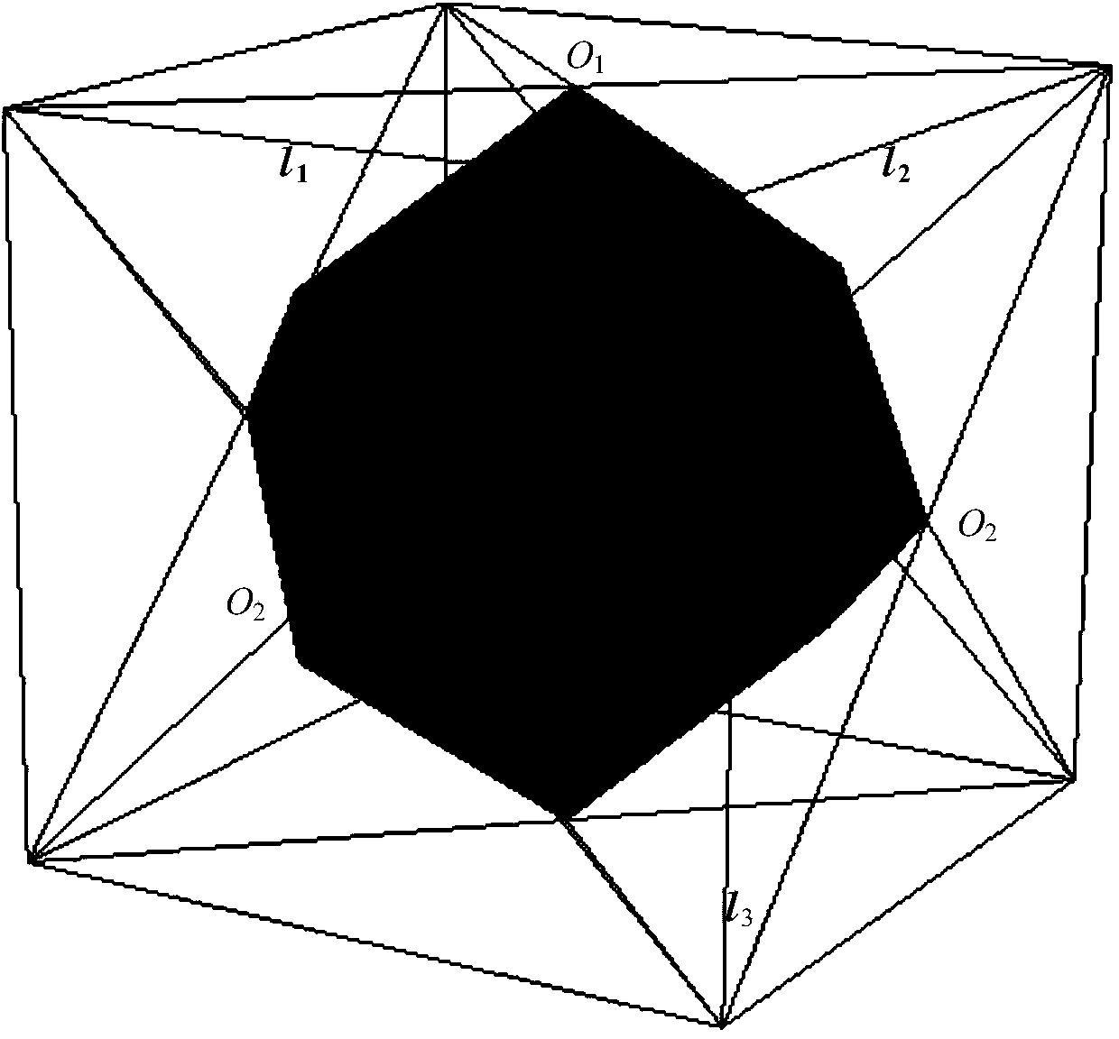 Three dimensional earth pressure testing device and assembly computing method based on general earth pressure cells and rhombic dodecahedron