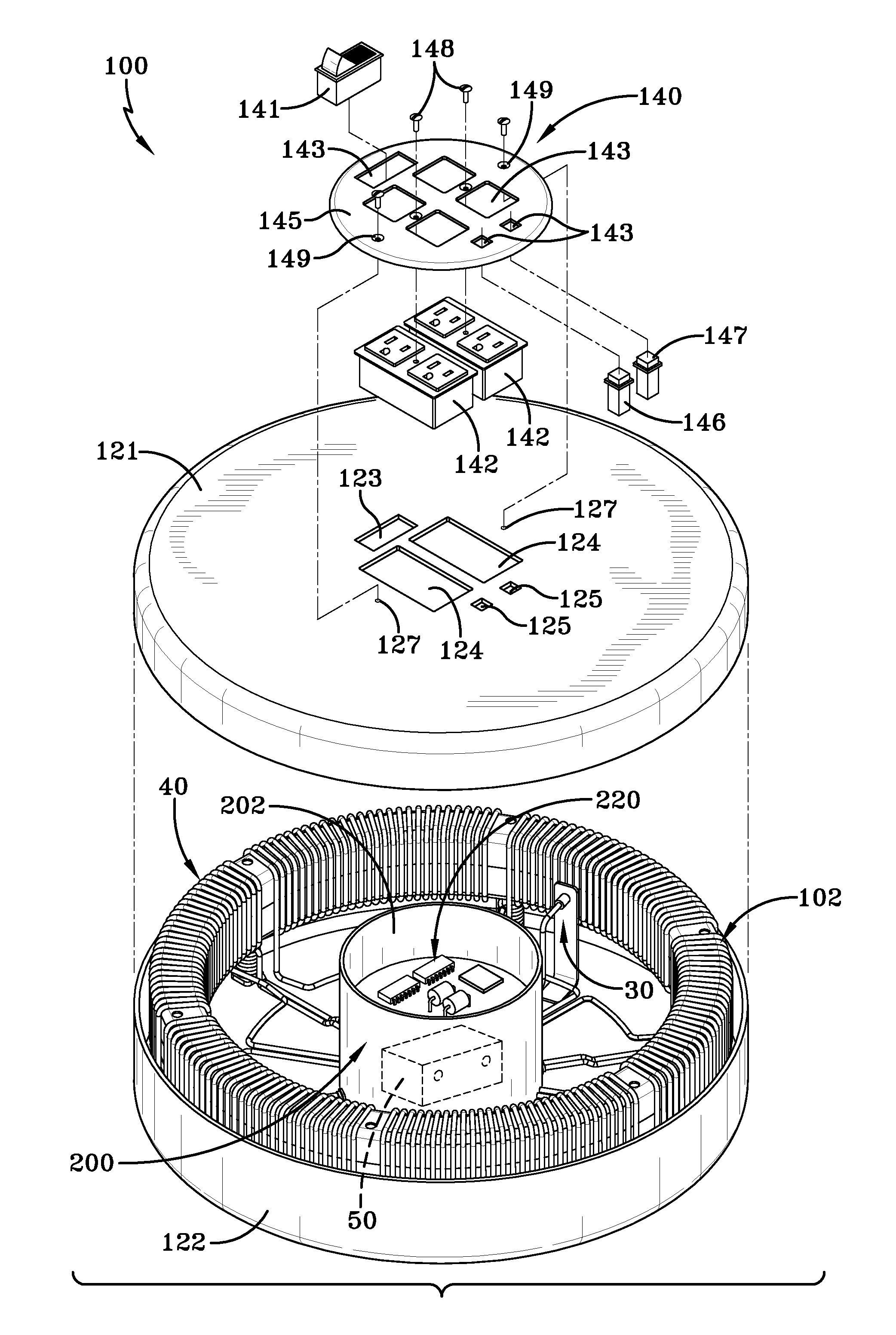 Circular self-powered magnetic generator