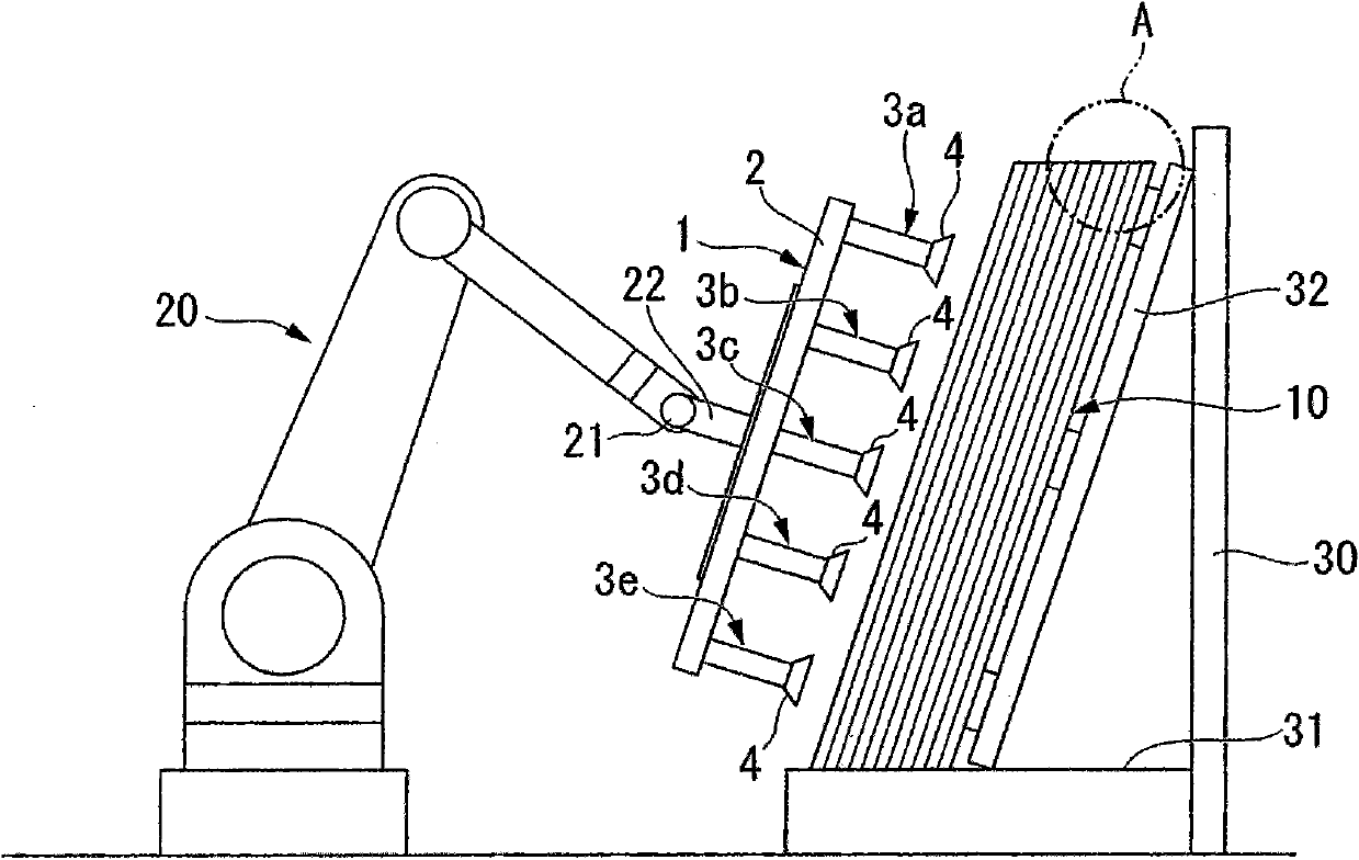 Method of taking glass substrate