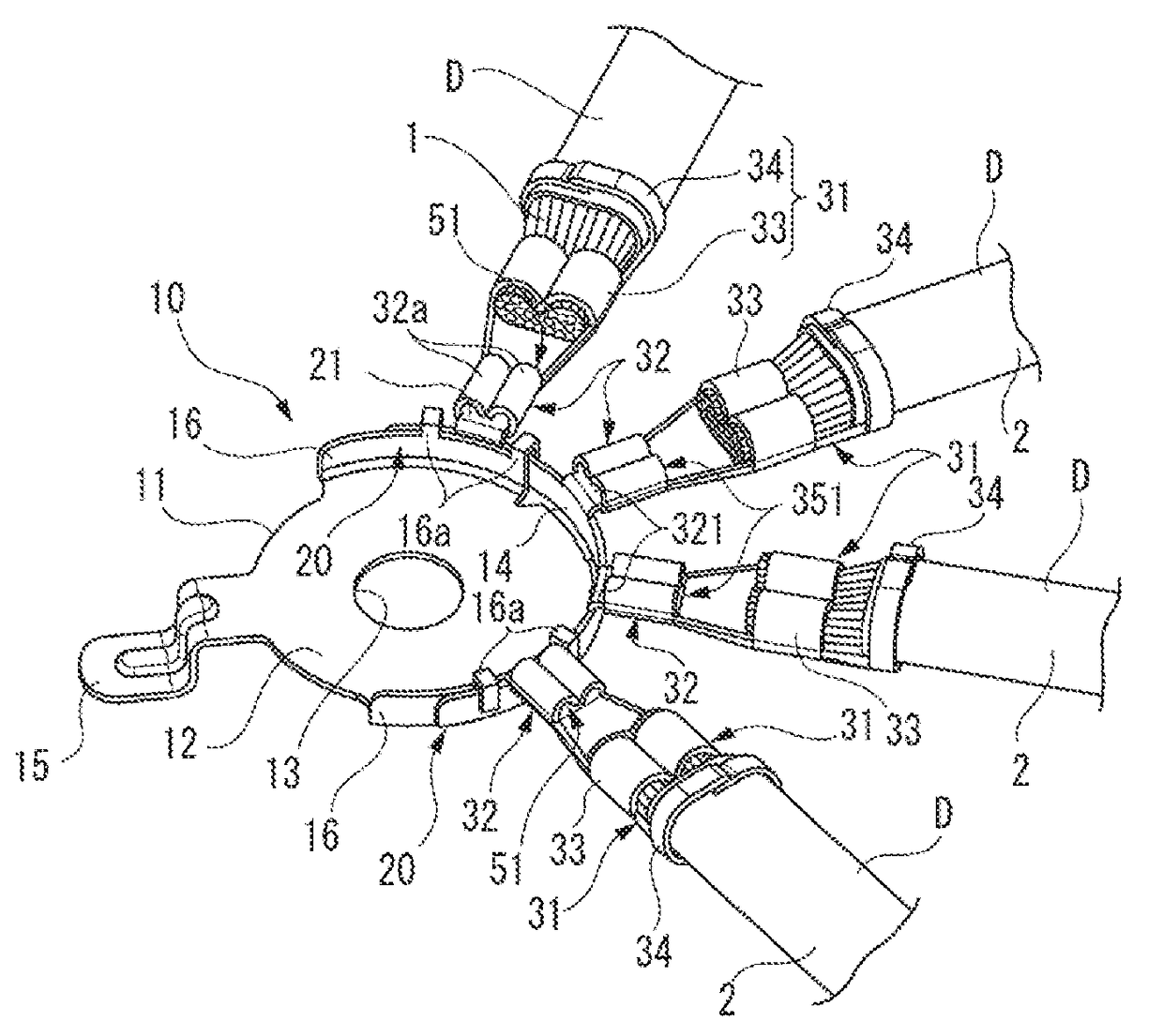 Connection structure and connection method for terminal fitting