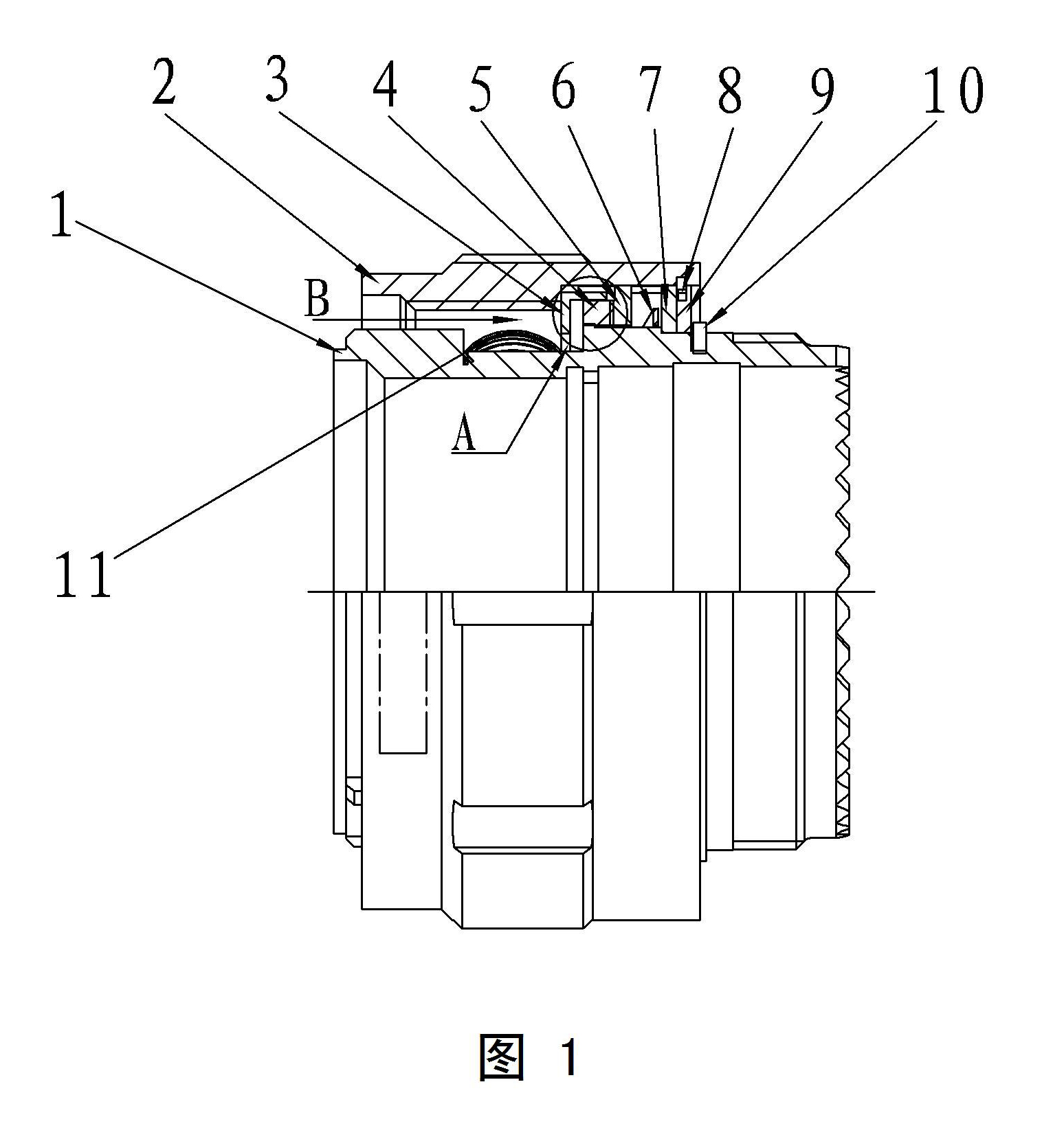 Connection-in-place identifiable anti-loose connector